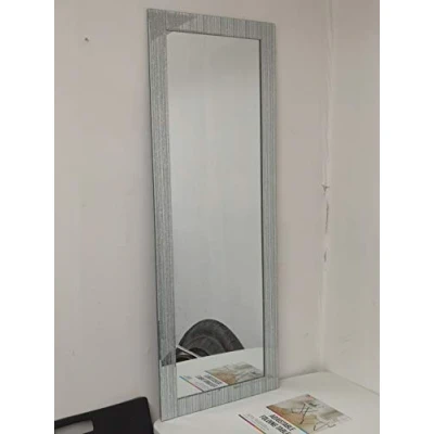 Image of DEENZ Glitter State Line Font Silver Mirror Rectangle Shape Full Length Wall Frame Beautiful Decoration Art Piece Gift (40cm x 110cm)