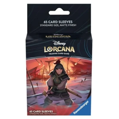 Image of Disney Lorcana Trading Card Game: Rise of The Flood Shapes Mulan Sleeves