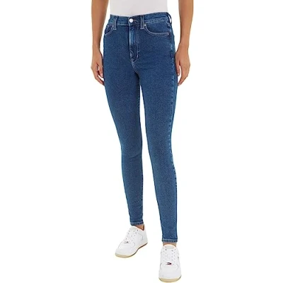 Image of Tommy Jeans Women&#039;s Sylvia Skinny Fit Jeans, Blue (Denim Dark), 34W / 30L