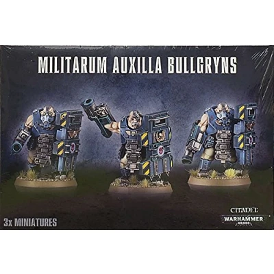 Image of GAMES WORKSHOP 99120105053 &quot;Militarum Auxilla Bullgryns Tabletop and Miniature Game, Black, Small
