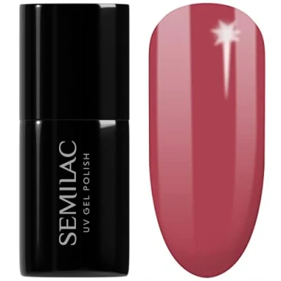 Image of SEMILAC 400 Rusty Red Nail UV Gel Polish Long Lasting and Easy to Apply Soak off UV/Led Perfect for Home Professional Manicure Pedicure 7 ml