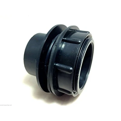 Image of Aquacadabra 1.5&quot; Threaded Solvent Weld Pond Tank Connector With Rubber Washer Seal