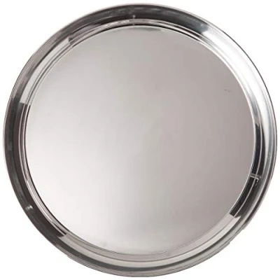 Image of 16 Inch Round Stainless Steel Serving Tray