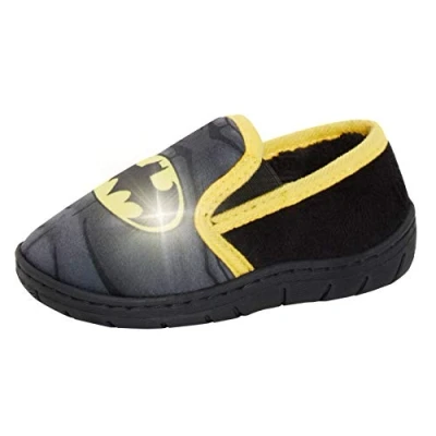Image of DC Comics Boys Batman Light Up Slippers Black 1 UK