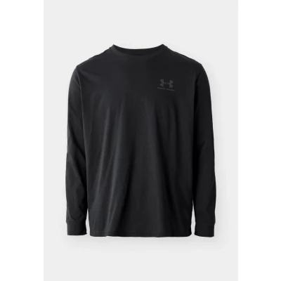 Image of Under Armour LEFT Chest Long sleeved top, Men&#039;s, Size: Small, Black/pitch gray