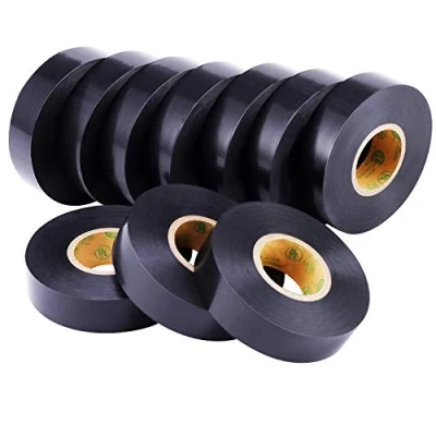 Image of 9x TECNIKS Pack of 10 19mmX 20m Black Tape T2