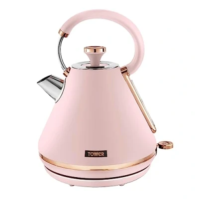 Image of Tower Cavaletto 3KW 1.7 Litre Pyramid Kettle Pink