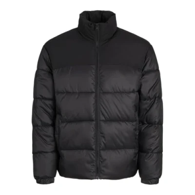 Image of Jack &amp; Jones Jjmoon Stand Collar Puffer Winter jacket, Men&#039;s, Size: 3XL, Black