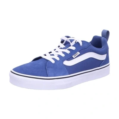 Image of Vans Men&#039;s Filmore Sneaker, Suede/Canvas Blue/White, 5.5 UK