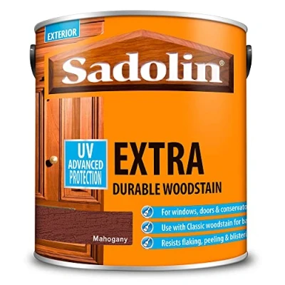 Image of Sadolin 2.5 Litre Extra Durable Woodstain Mahogany