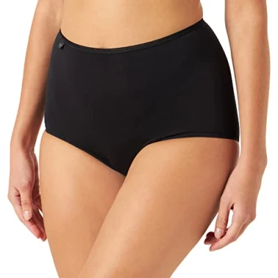 Image of sloggi Women 24/7 Cotton Maxi C3P Slip, Black, 10
