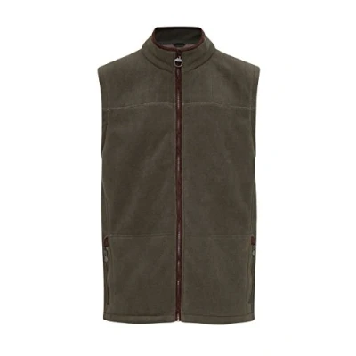 Image of Champion Mens Portree Fleece Bodywarmer Faux Suede Trim Olive 3XL