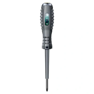 Image of Electric Alert Tester Voltage Test Pen Detector Electroprobe Home Electricity Tools Circuit with Handle Electrical Screwdriver LED Light