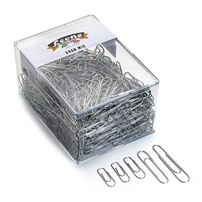 Image of Leone Dell&#039;Era FZ500GMIX Mixed Box of 500 Paperclips