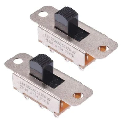 Image of On Slide Switch DPDT 1.5A Latching 2 Position Hobby DIY Electronics (Pack of 2)