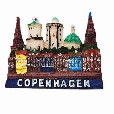 Image of 3D Copenhagen Denmark fridge magnet tourist Souvenir Gift,Home &amp; kitchen decoration sticker refrigerator