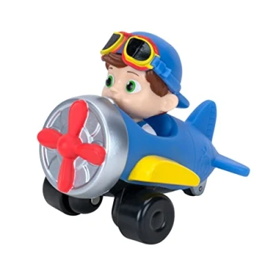 Image of CoComelon Plane Mini Vehicle Features TomTom Wearing Aviator Glasses Toy Vehicles Fun, Engaging for Toddlers More to Collect