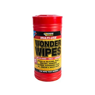 Image of Everbuild Wonder Wipes 100 (Pack of 6)