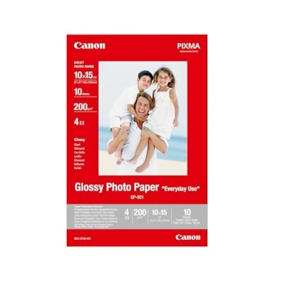 Image of Canon GP 501 Glossy Photo Paper, 10 x 15 cm, 100 Sheets