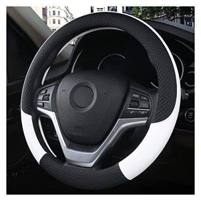 Image of Steering Wheel Cover Car For VW T4 T5 T6 Auto Interior Accessories Wheel(White)