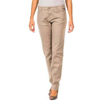 Image of Gaastra Womens Long waterproof trousers with straight cut and bottoms 36691042 woman Beige Cotton Size 29 (Waist)