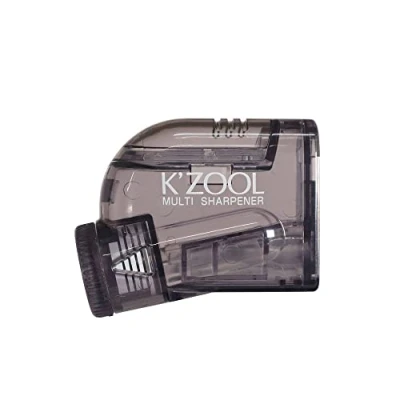 Image of KUTSUWA STAD K&#039;ZOOL Sharpness Adjustable Pencil Sharpener, Translucent Black (RS035BK)