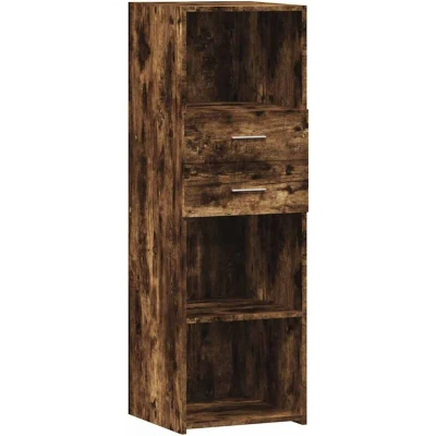 Image of vidaXL Highboard Smoked Oak 40x42.5x124 cm Engineered Wood