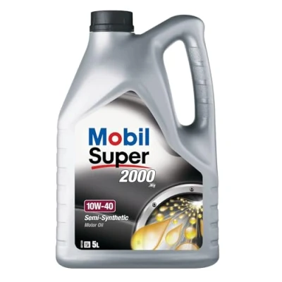Image of 201510301042 Engine Oil MOBIL Super 2000 X1 150563 10W 40 5l Part Synthetic MERCEDES BENZ: SL Convertible, S Class Coupe, SLK, AUDI: 90 B3