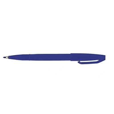 Image of Pentel S520 Original Fibre Tipped Pen Blue 12 Pack