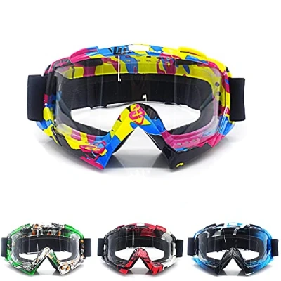 Image of APEBAZY Motorcycle Goggles ATV Dirt Bike Anti UV Ski Windproof Cycling Protective Eyewear For Cruiser Scooter Outdoor Motocross Racer Riding Multicolor