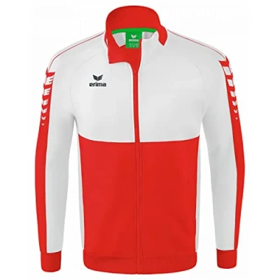 Image of Erima Adult Six Wings Worker Jacket, Red/White, S