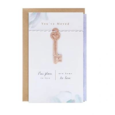 Image of Hallmark New Home Card Classic Key Design with 3D Attachment