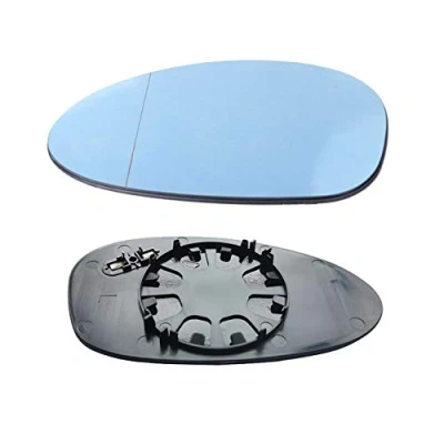 Image of KYYET Side Wind Door Rear Heated Mirror Glass For E82 E90 E91 E92 E46 Blue Tinted (Left)