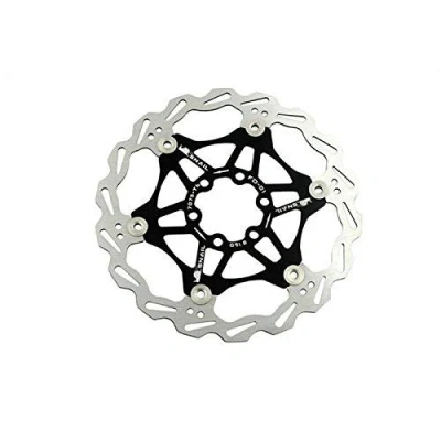 Image of Snail Bike Bicycle Disc Brake Rotor Floating MTB Rotors 180mm (Black)