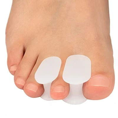 Image of Kimihome 16 Packs Gel Toe Separator，Toe Gasket Redress Overlapping Toes, Prevent Friction and Release Pressure, Relieve The Pain Caused by Bunions, White.