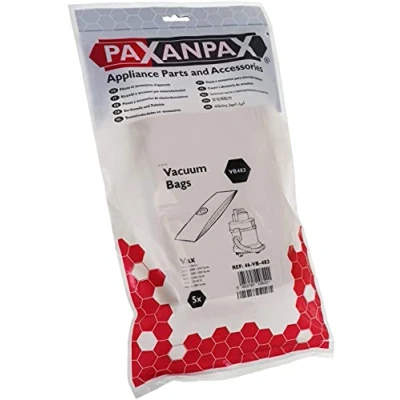 Image of Paxanpax VB483, Compatible Paper Bags Vax 101 223, 2000, 4000, 5000, 6000, 7000, 8000, 9000, Sukka, V100, VO V1050 1200 Pack of 5