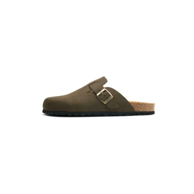 Image of V.GAN Vegan Taro Comfort Soft Footbed Sandals UK 9 Olive