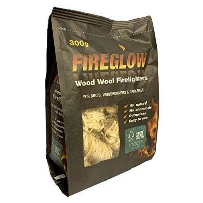 Image of Tiger Fireglow Wood Wool Firelighters, 300g