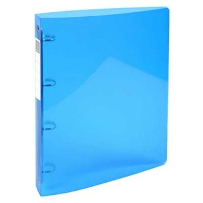 Image of Exacompta Ref. 51772E Iderama semi rigid PP binder 4 round rings, diameter 30 mm Spine 40 External dimensions: 32 x 26.8 cm Format to file A4 Maxi Colours: light blue