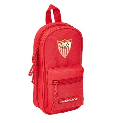 Image of SAFTA Sevilla FC Corporative Toiletry Bag with 4 Cases and Utensils, 120 x 50 230 mm