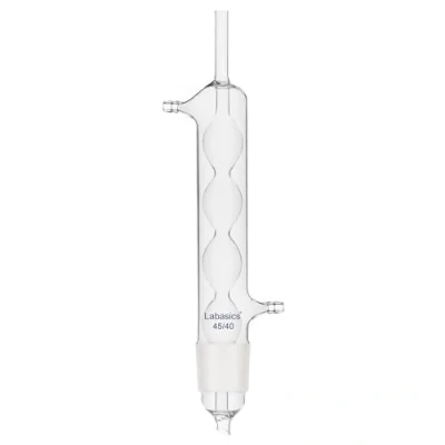 Image of Labasics Allihn Condenser Reflux for Soxhlet Extractor, Borosilicate Glass Extraction with 45/40 Lower Joint 250 mm Jacket Length Lab