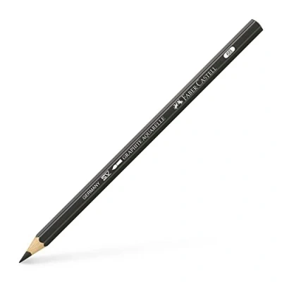 Image of Faber Castell Graphite Aquarelle Water Soluble Single Pencil, 6B