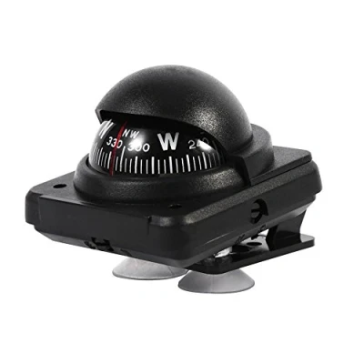 Image of Portable Car Compass, Multi function Outdoor Dash Compass Dashboard Marine Navigation Electronic Voyager Flush Mount for Vehicle Sea Boat Ship
