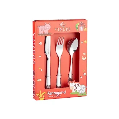 Image of Viners Farmyard 3 PCE Kids Cutlery Set