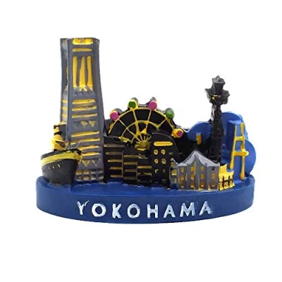 Image of Yokohama Japan 3D Fridge Magnet Souvenir Gift,Home &amp; kitchen Decoration Magnetic Sticker Refrigerator Collection