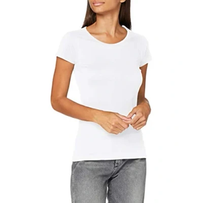 Image of Build Your Brand Women&#039;s By149 ladies Oversized Boyfriend Tee T Shirt, White, 5XL