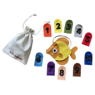 Image of 1,2,3,4,5 Once I Caught A Fish Alive! Number Counting Finger Puppet Set for Kids