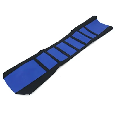 Image of Alamor Universal Soft Gripper Motorcycle Seat Cover Rib Skin Rubber Dirt Bike Enduro Blue