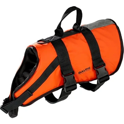 Image of Baltic Standard Fastening Pet Buoyancy Aid with Strap Orange, X Small 0 3 Kg