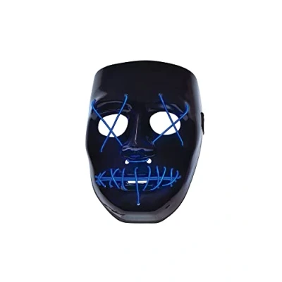 Image of Bristol Novelty Anarchy Light Up Mask, Adult Fancy Dress Accessory Halloween